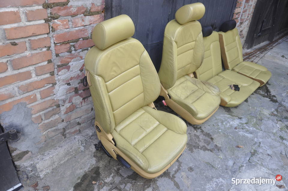 Fotele Skóra Audi A3 8L 3D Bananowa Beżowa Fotele i kanapy Wyposażenie wnętrza podkarpackie Rzeszów