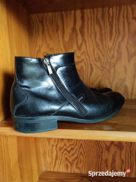 eleganckie skórzane buty solidne męskie zasuwane skóra Kielce