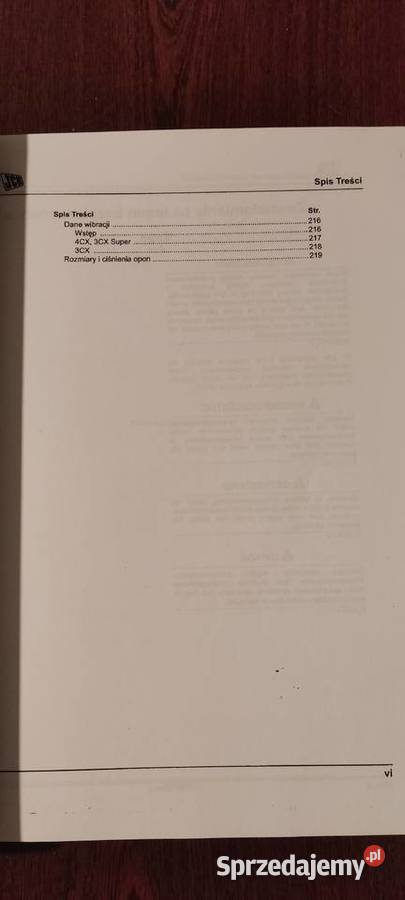 Podręcznik operatora koparko ładowarki JCB 3CX 4 miękka