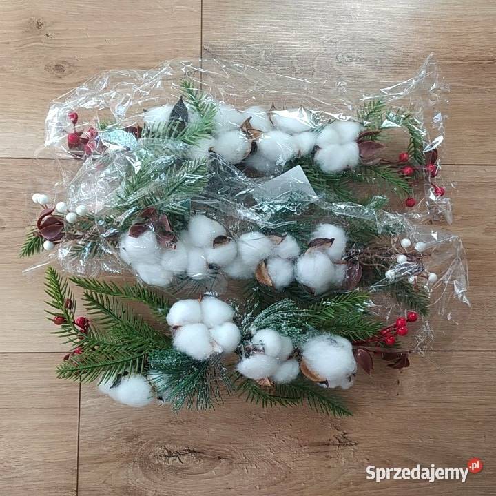 Ozdoby choinkowe bombki sople sopelki grzybki biały Koszalin