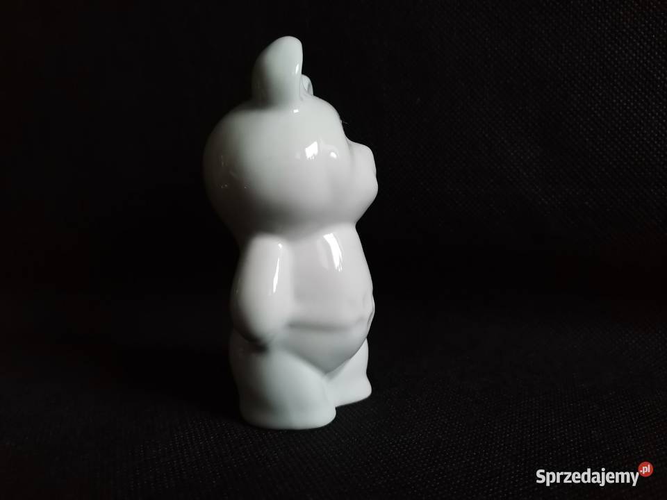 Stara figurka miś Misza maskotka olimpijska Porcelana i szkło Siemianowice Śląskie