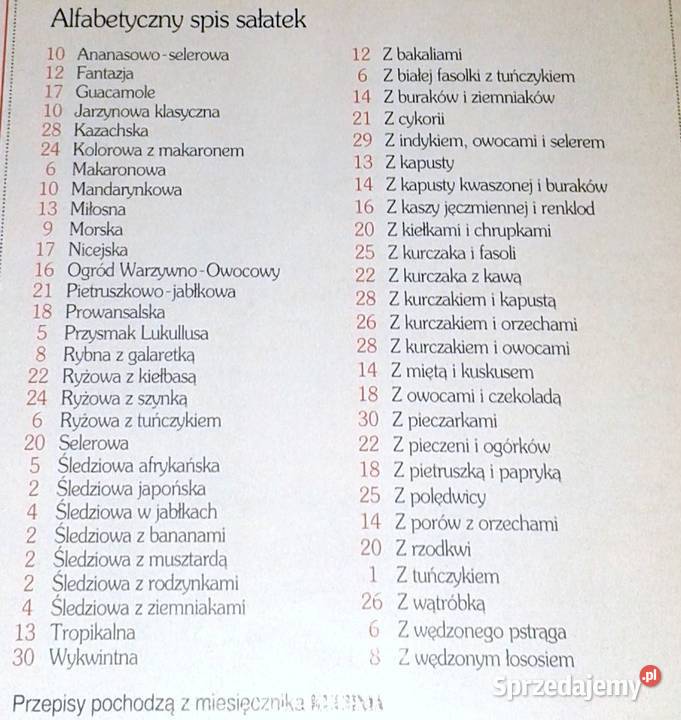 Lubię gotować Sałatki na 021998 lubelskie Chełm
