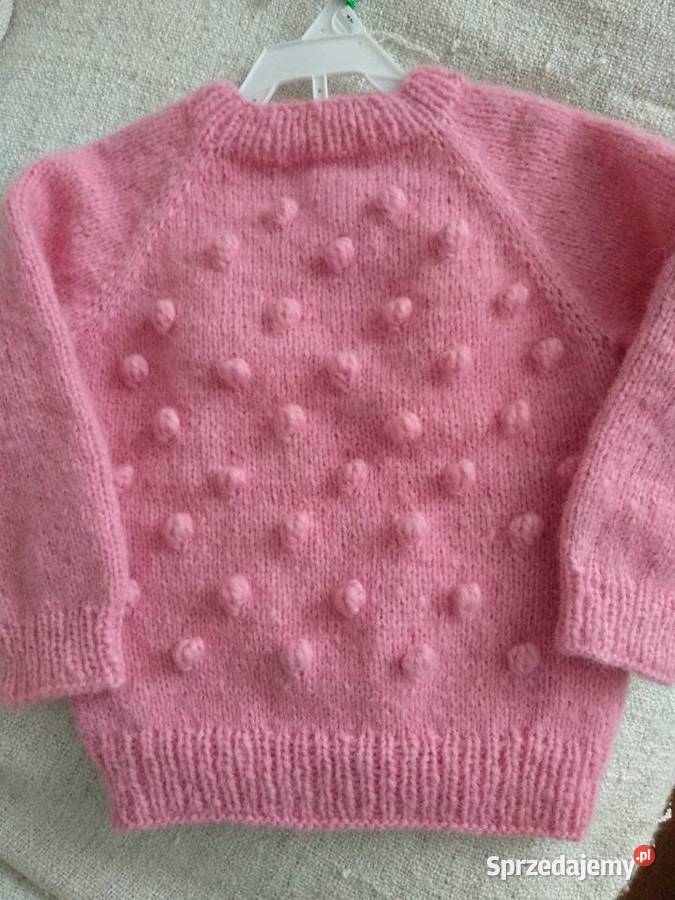 Sweterek z bąbelkami różowy Warszawa