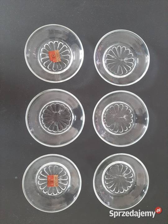 Spodki do szklanek PRL 6 Sosnowiec