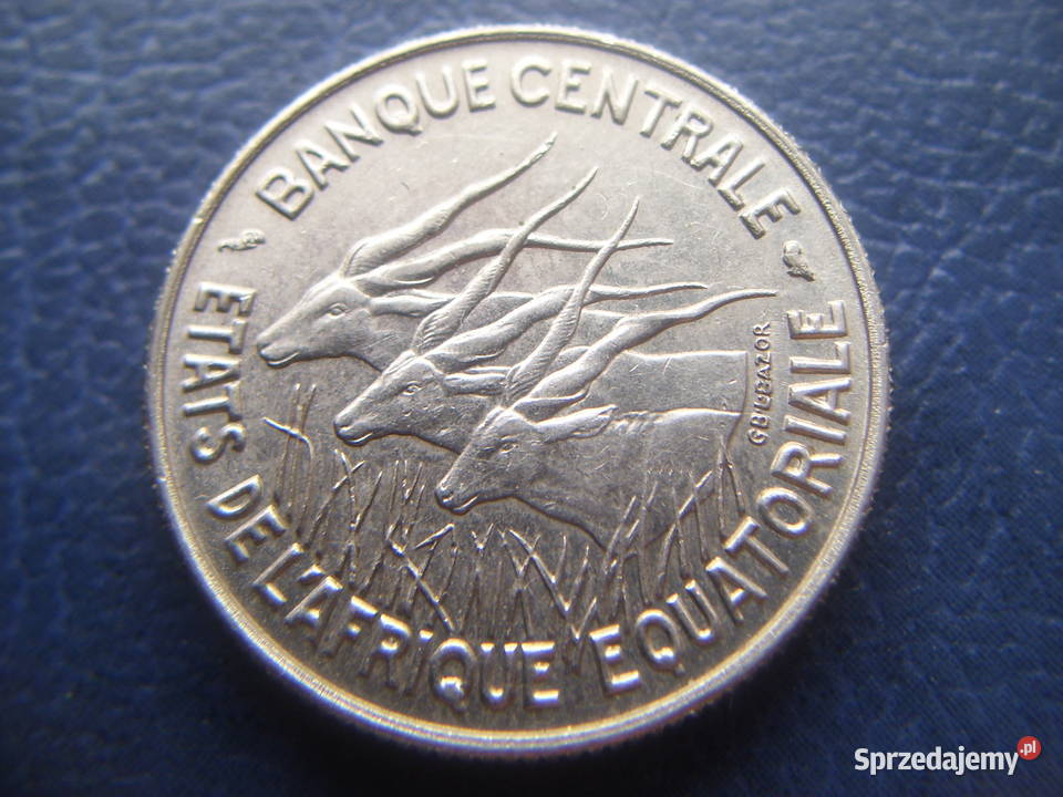 Stare monety 100 frank 1967 Afryka Równikowa podkarpackie Lesko