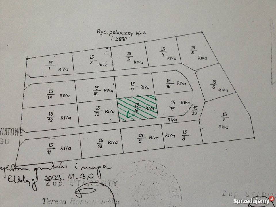 Sprzedam działkę budowlaną 1013m2 PRZEZMARK woda Przezmark-Osiedle sprzedam