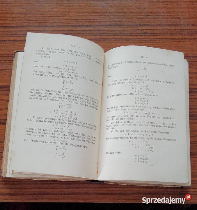 Książka niemiecka z 1924rdo matematyki Pozostałe kujawsko-pomorskie Nakło nad Notecią