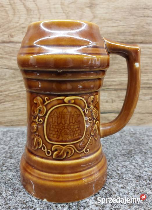 Kolekcjonerski Kufel kamionka Bolesławiec PRL Wrocław