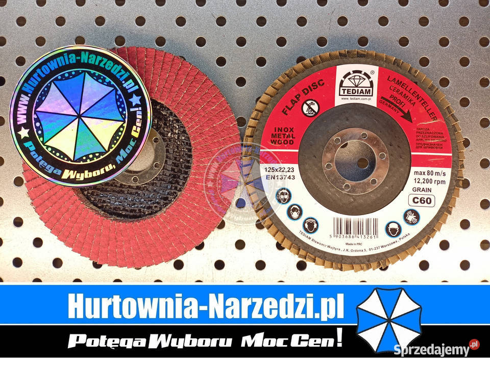 200 sztuk Tarcza Listkowa Ceramiczna 125mm P60 Tarcze