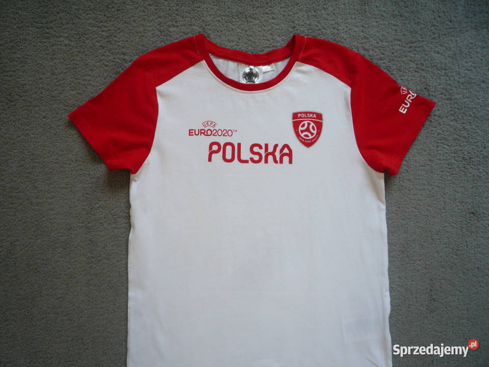 Koszulka kibica 134 Polska biało czerwoni sprzedam