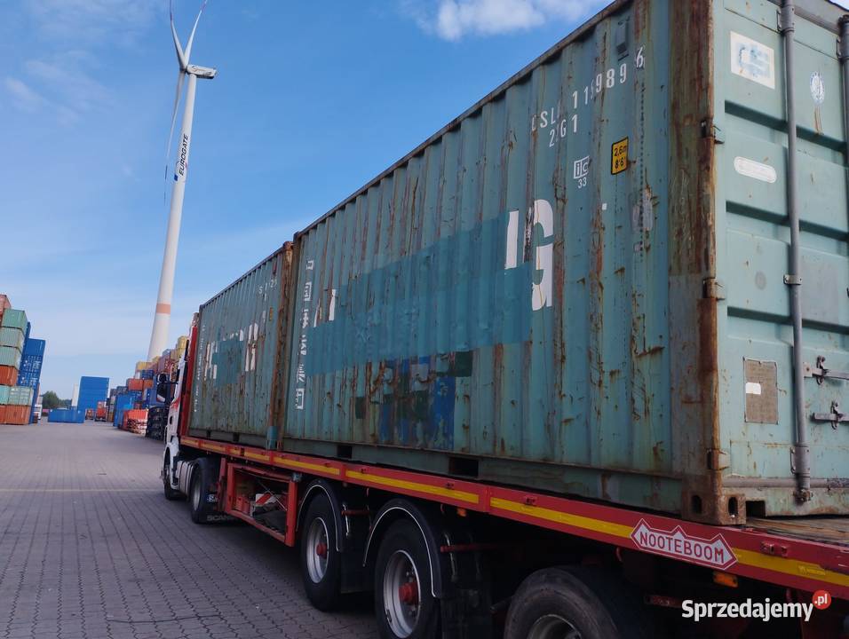 Kontener morski magazynowy 6m Poznań Kontenery Pobiedziska