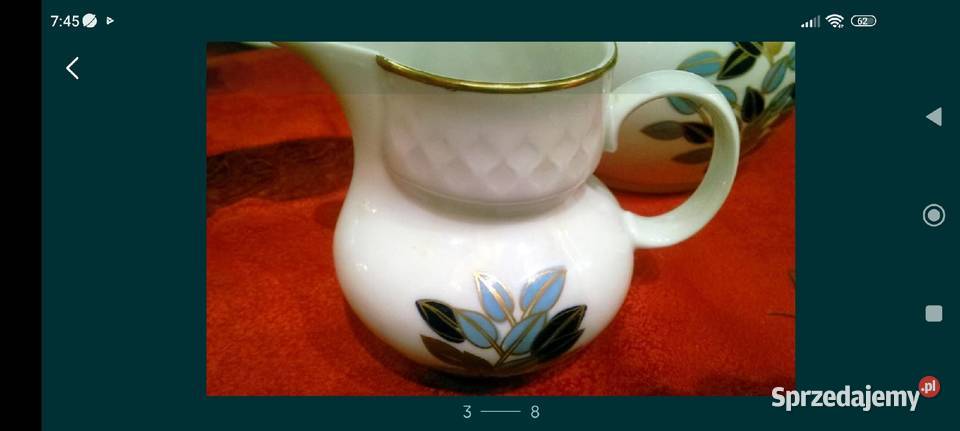 Komplet dzbanek cukiernica mlecznik porcelana Wrocław