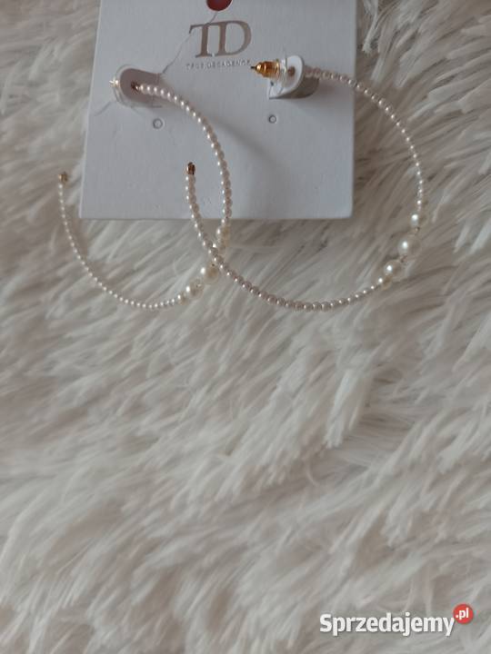 Perłowe Kolczyki z Londynu ekskluzywne koła