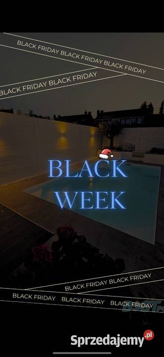 BLACK WEEK poliestrowy basen IBIZA 60x32x155m z