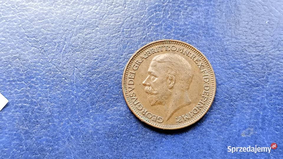 Stare monety 1 farthing 1931 Anglia podkarpackie Lesko