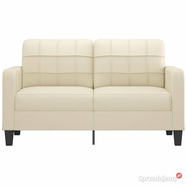 2osobowa sofa kremowy 140 sztuczna skóra Warszawa