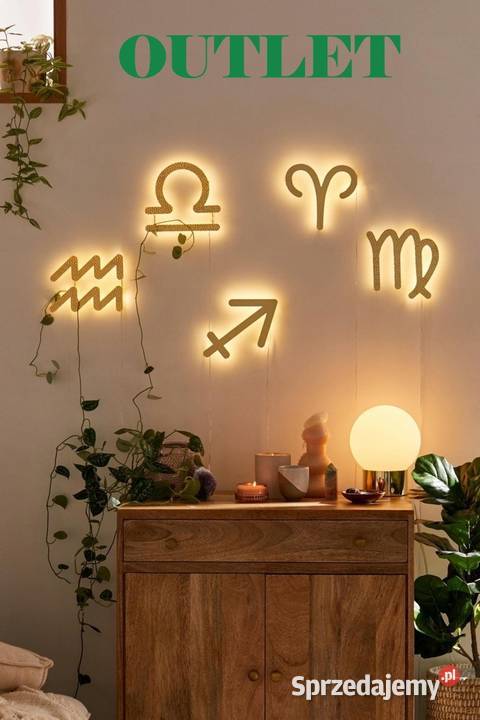 Neon led lampka nocna Urban Outfitters mazowieckie Warszawa
