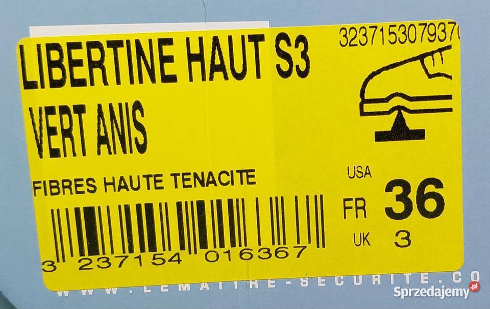 DAMSKIE BUTY OCHRONNE LEMAITRE LIBERTINE HAUT S3 dolnośląskie Mielęcin