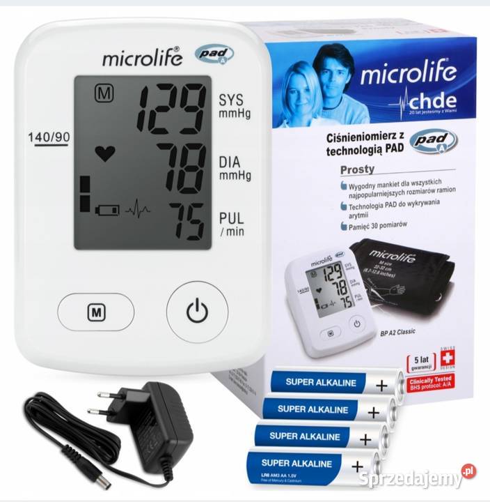 Ciśnieniomierz microlife bp a2 zasilacz baterie Kraków