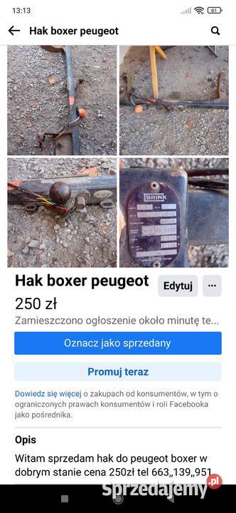 Hak boxer peugeot
