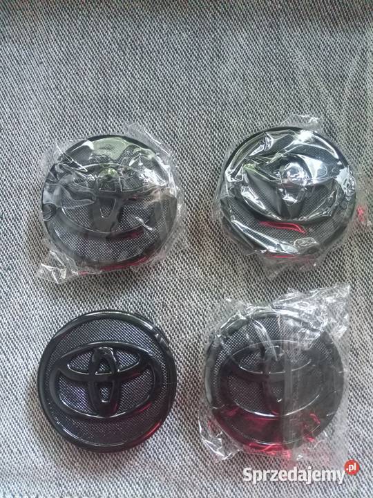 Dekielki do felg aluminiowych Toyota Aygo czarne Sosnowiec sprzedam