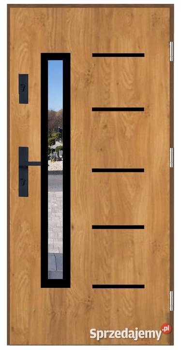 Drzwi wejściowe zewnętrzne 55 PLI23 BLACK 90 mazowieckie Ciemniewo