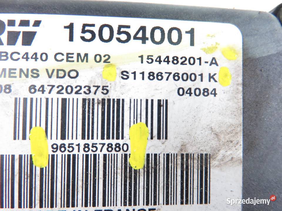 POMPA ABS PEUGEOT 407 6D S118676001K 9651857880 sprzedam