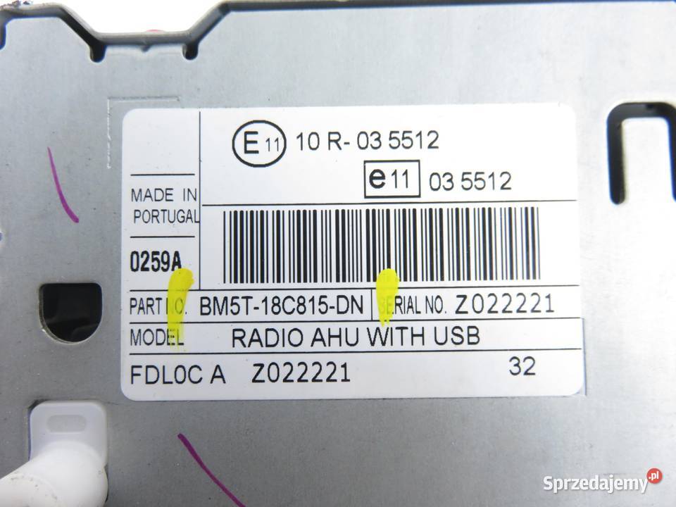 RADIO FORD FOCUS MK3 III BM5T18C815DN