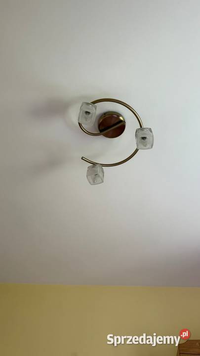 Lampa sufitowa plafon 3punktowy E14 szklane mazowieckie Warszawa