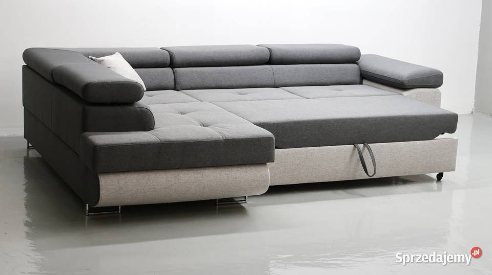 TNS Narożnik funkcja spania pojemnik regulowane 202cm Meble Poznań