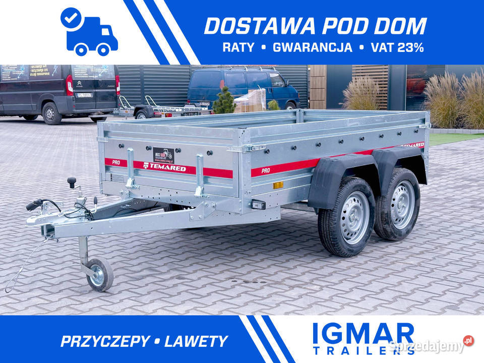 TEMARED PRO 23122 przyczepka dwuosiowa DMC 750 Cegielsko