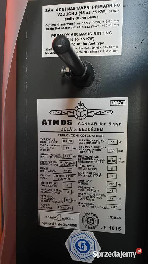 Kocioł zgazowujący drewno ATMOS DC 18S Klasa 5 podlaskie Łomża