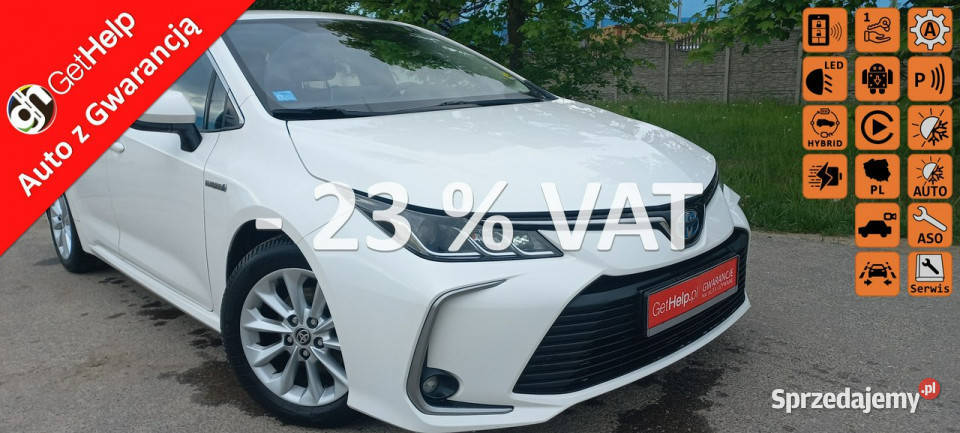 Toyota Corolla ECVT 18 Hybryda Pełna historia gniazdo SD Gdańsk