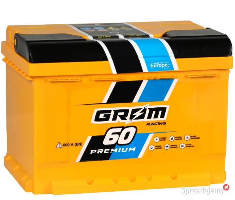 Akumulator Grom Racing 60Ah 600A PŁOCK CHOPINA 1 osobowe mazowieckie Płock