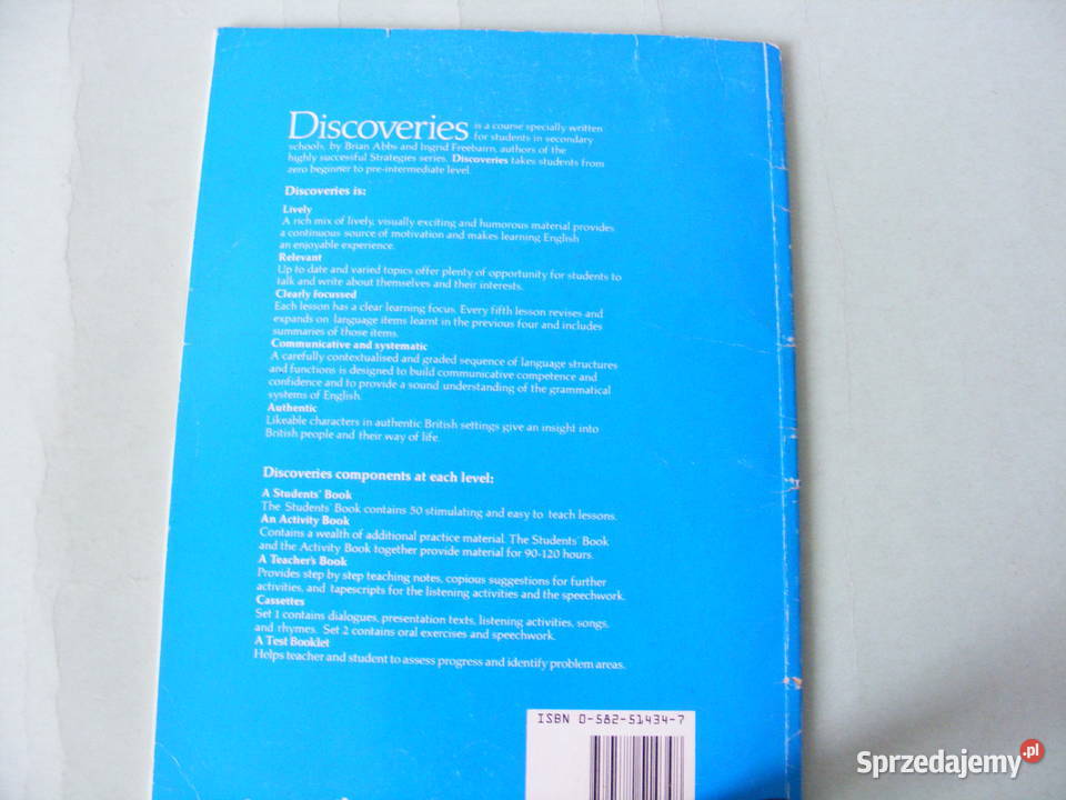 Discoveries Actiivity Book 2 Students Book 3 dolnośląskie Oborniki Śląskie sprzedam