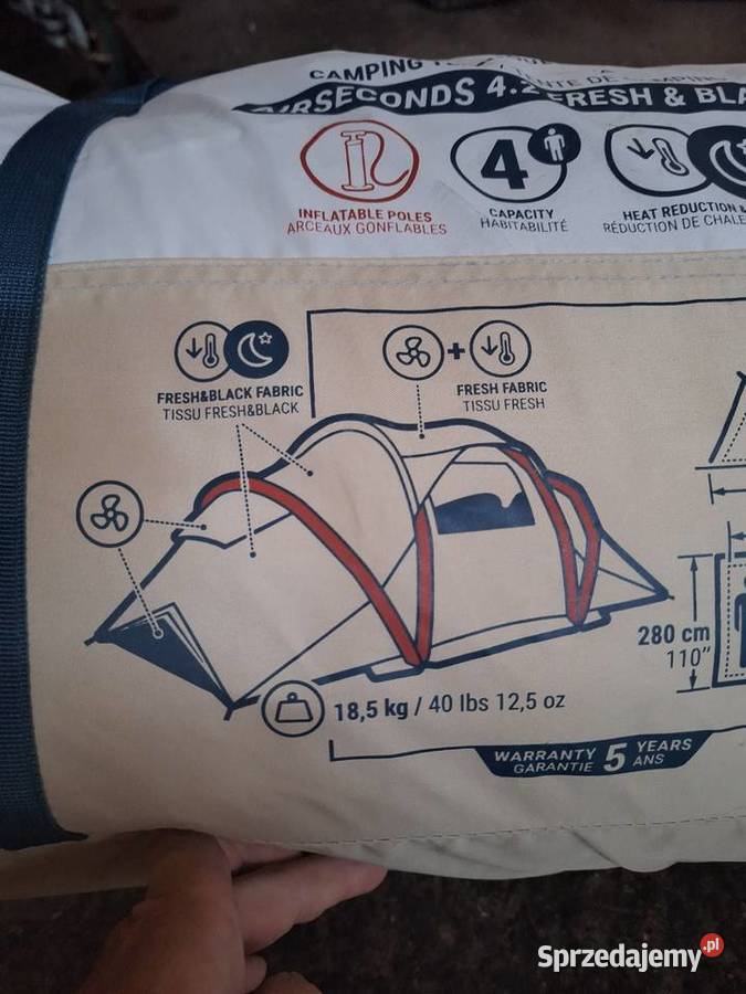 Namiot Kempingowy dmuchany Air Seconds 42 FB 2ND Samorządki
