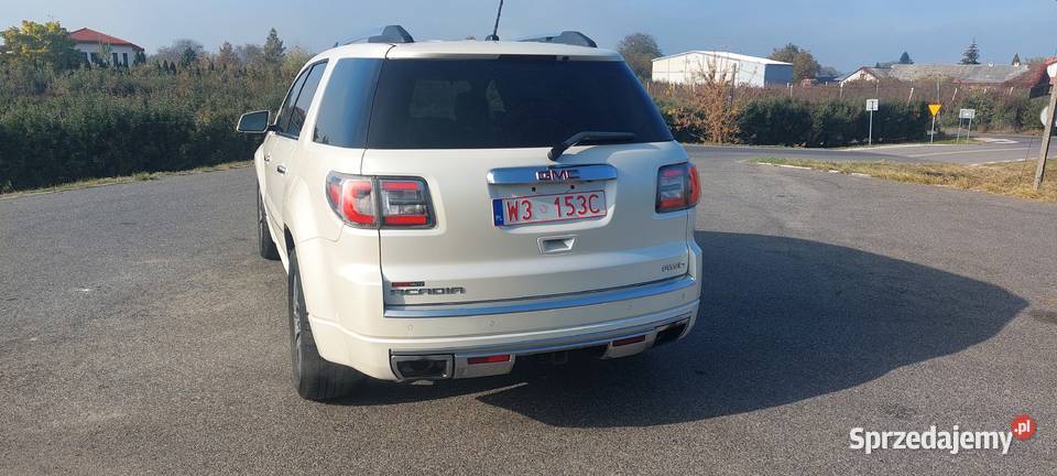 GMC acadia DENALI ZAMIANA 7osob 2013r OKAZJA czujnik deszczu