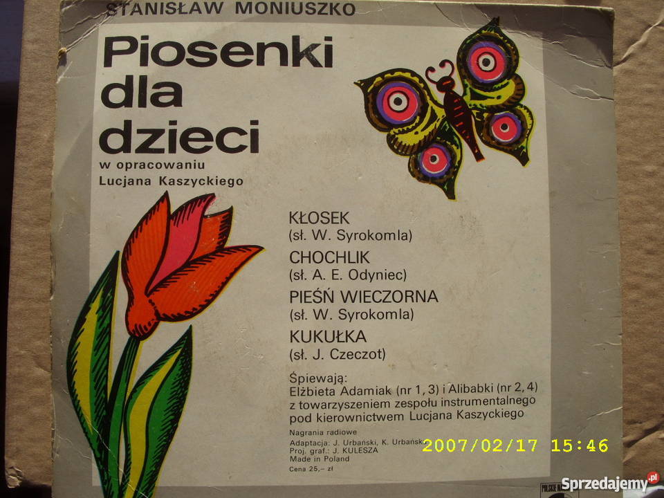 dzieci PIOSENKI DZIECIALIBABKI SINGIEL płyta winylowa dolnośląskie Wołów sprzedam