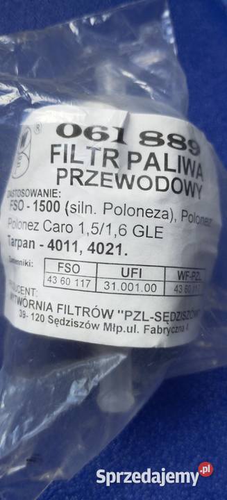 Filtr paliwa Fiat 126p Fiat 125p FSO Polonez Lublin