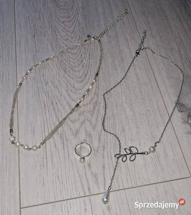 Naszyjniki perełki pierścionek Łódź