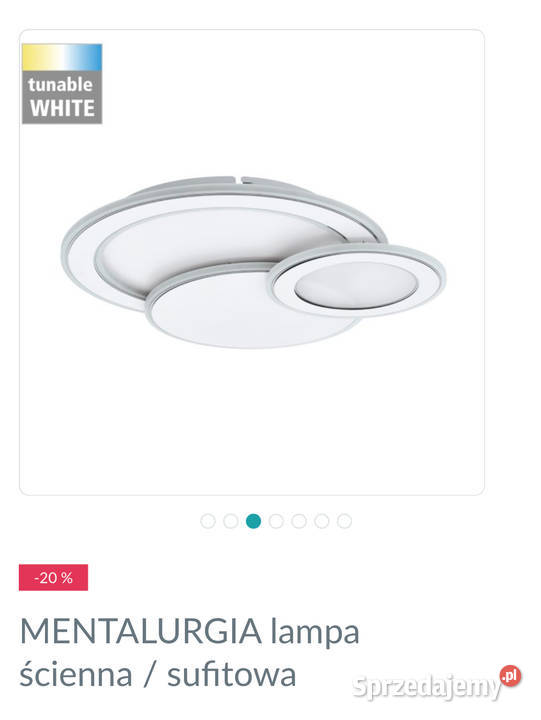 Lampy plafony LED firmy Eglo outlet Jaworzno