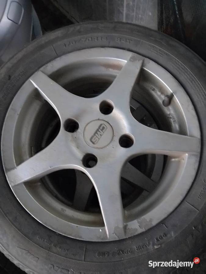 Alufelgi z oponami 17570r14 100km Sumówko sprzedam