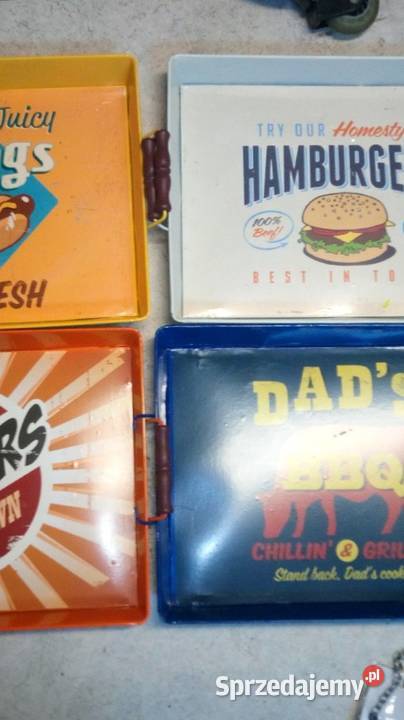 Taca stalowa vintage food DADS bbq Błaszki sprzedam