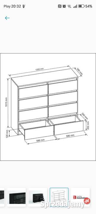 Komoda 2 sztuki kujawsko-pomorskie Bydgoszcz