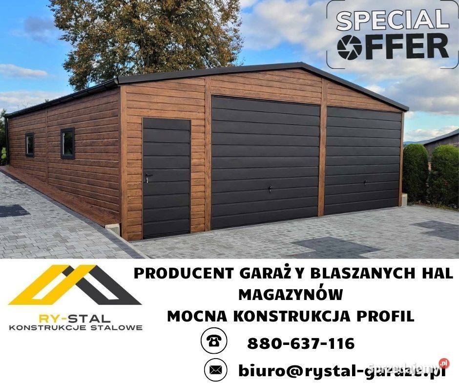 Garaż blaszny z mocnej konstrukcji PROFIL Tarnów sprzedam