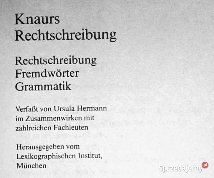Knaurs Rechtschreibung Rechtschreibung Chełm
