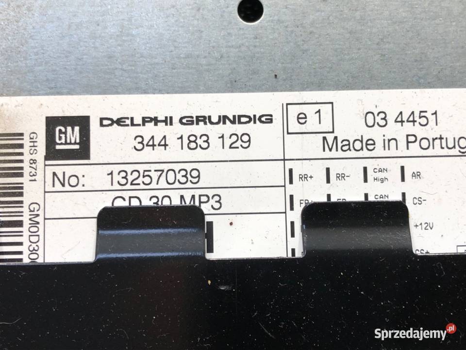 RADIO OPEL CORSA D 13257039 0614 ODTWARZACZ