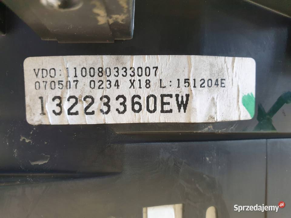 Opel Meriva A OPC 16 T turbo LICZNIK ZEGARY euro Liczniki i zegary Rudka