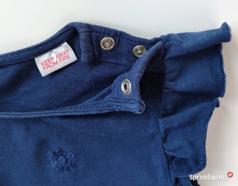 Bluzka z falbankami i haftem angielskim Zara 92 Katowice