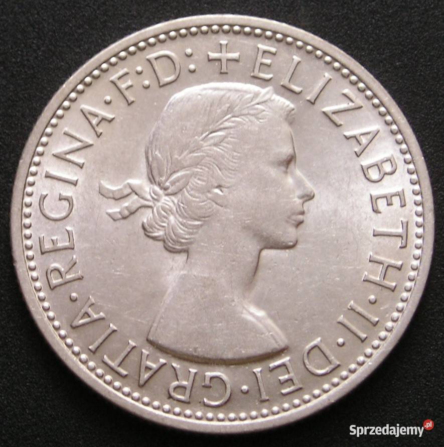 AUSTRALIA 1 FLORIN 1954 SREBRO Łódź